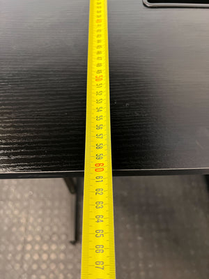 Adjustable Black Rolling Desk – Modern, Compact, Versatile Design