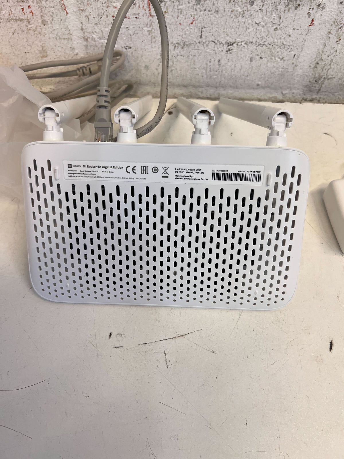 Xiaomi Wi-Fi Router - White, 4 Antennas, Minor Scratches - 2ndhandwarehouse.com