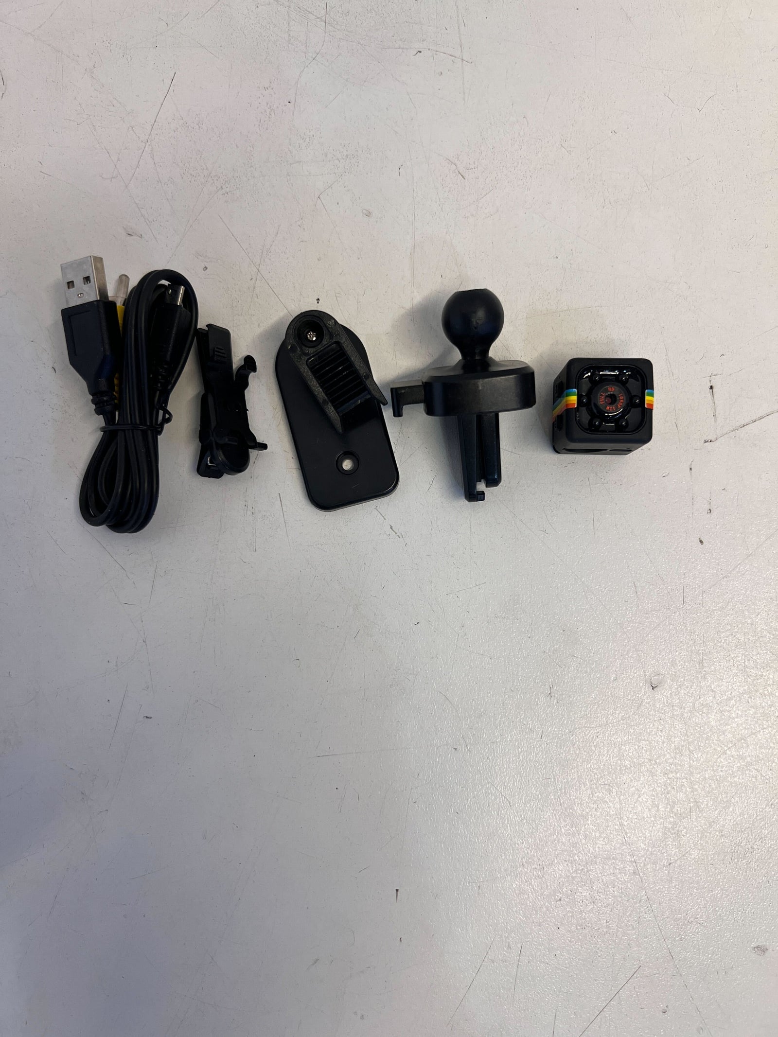 Versatile Black Camera Mount Kit with USB Cable - Slightly Used