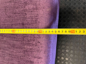 3 seater couch  - Vibrant Purple  Sofa with Floral Cushions ✨ - 2ndhandwarehouse.com