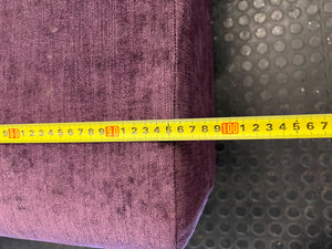 3 seater couch  - Vibrant Purple  Sofa with Floral Cushions ✨ - 2ndhandwarehouse.com