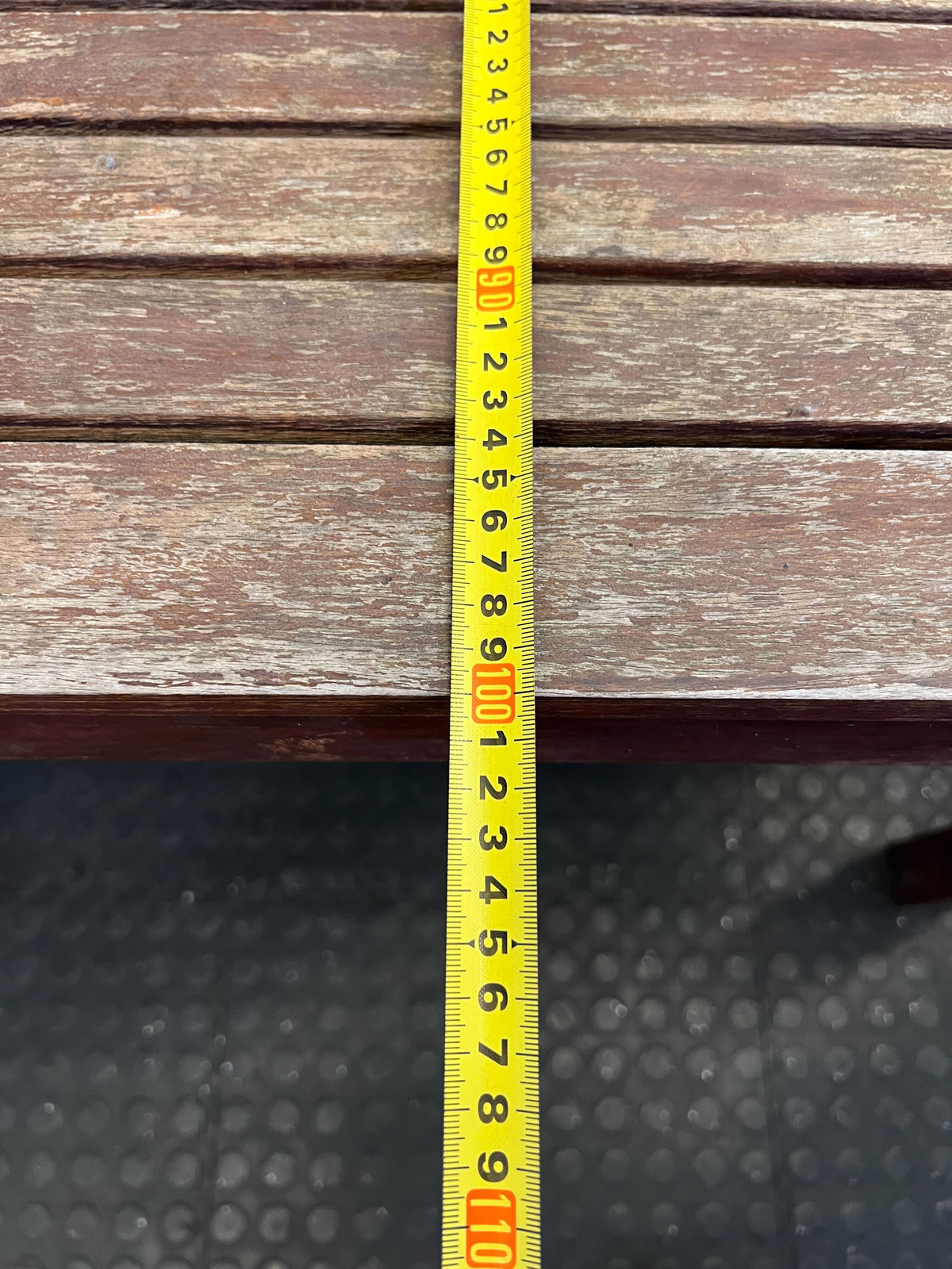 Rustic Square Wooden Outdoor/Dining Table 1m x 1m