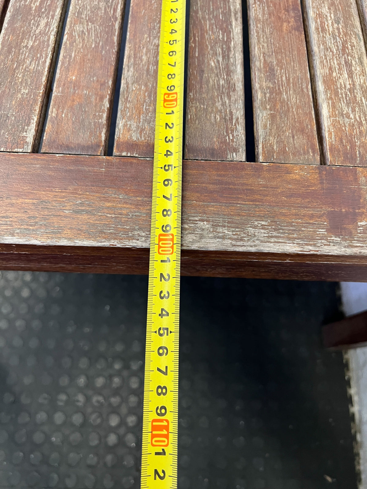 Rustic Square Wooden Outdoor/Dining Table 1m x 1m