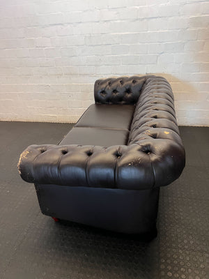 Vintage Charm Two-Seater Chesterfield Sofa - Needs TLC- Sold as is - 2ndhandwarehouse.com