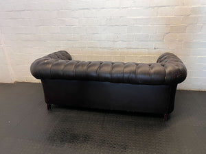 Vintage Charm Two-Seater Chesterfield Sofa - Needs TLC- Sold as is - 2ndhandwarehouse.com