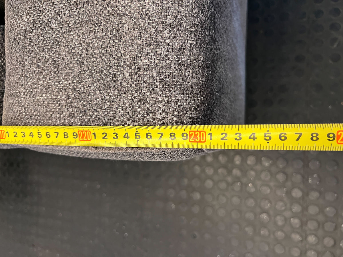 Modern Grey Fabric Two-Seater Sofa - 2ndhandwarehouse.com