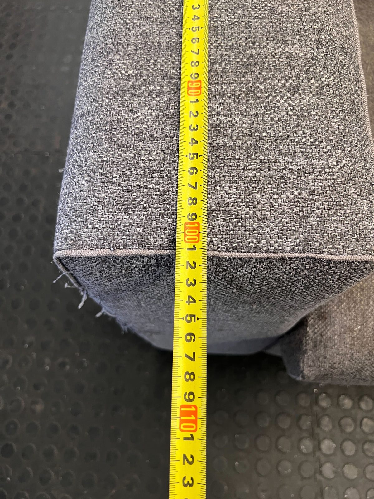 Modern Grey Fabric Two-Seater Sofa - 2ndhandwarehouse.com