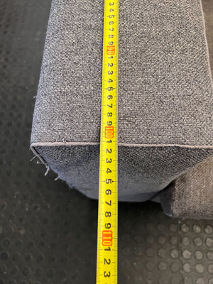 Modern Grey Fabric Two-Seater Sofa - 2ndhandwarehouse.com