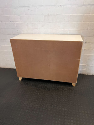 Chic White & Natural Wood Chest of Drawers - It just need to be cleaned - 2ndhandwarehouse.com