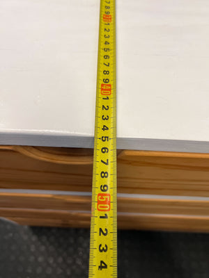 Chic White & Natural Wood Chest of Drawers - It just need to be cleaned - 2ndhandwarehouse.com