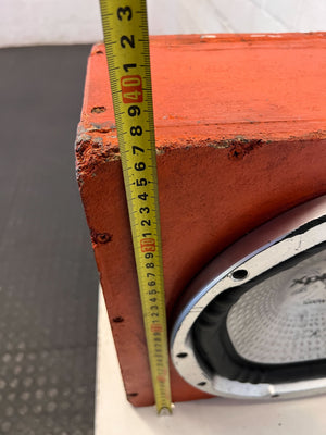 CLEAN, SOLD AS IS - Sony Xplod 1000W Subwoofer in Custom Orange Box - 2ndhandwarehouse.com