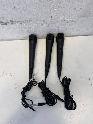 Classic Black Wired Handheld Microphone with 1/4" Jack