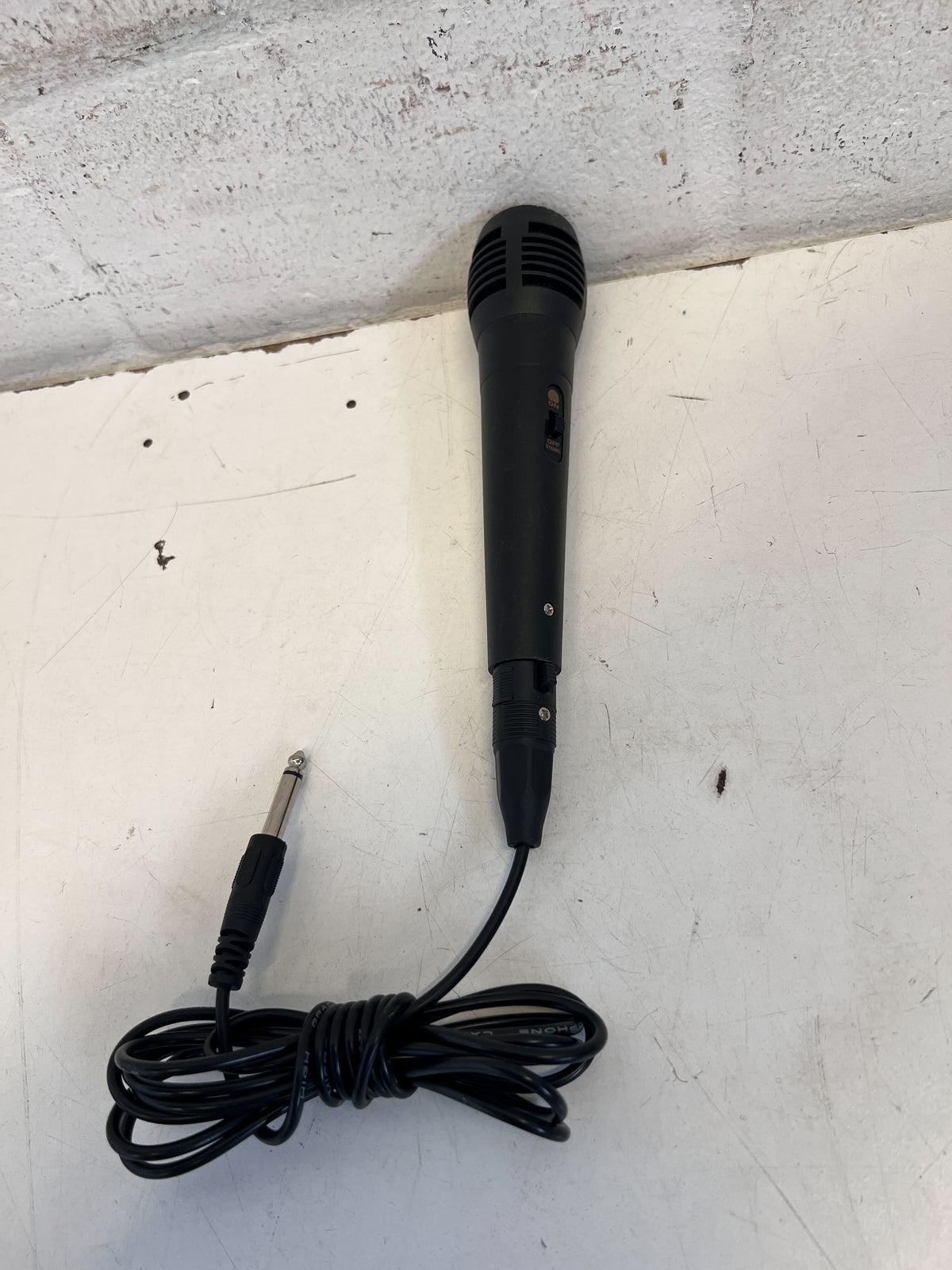 Classic Black Wired Handheld Microphone with 1/4" Jack