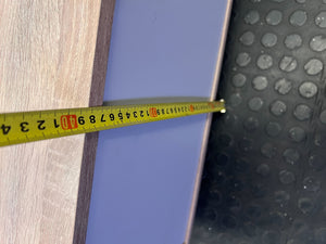 Contemporary Wood & Grey TV Unit with Sliding Doors