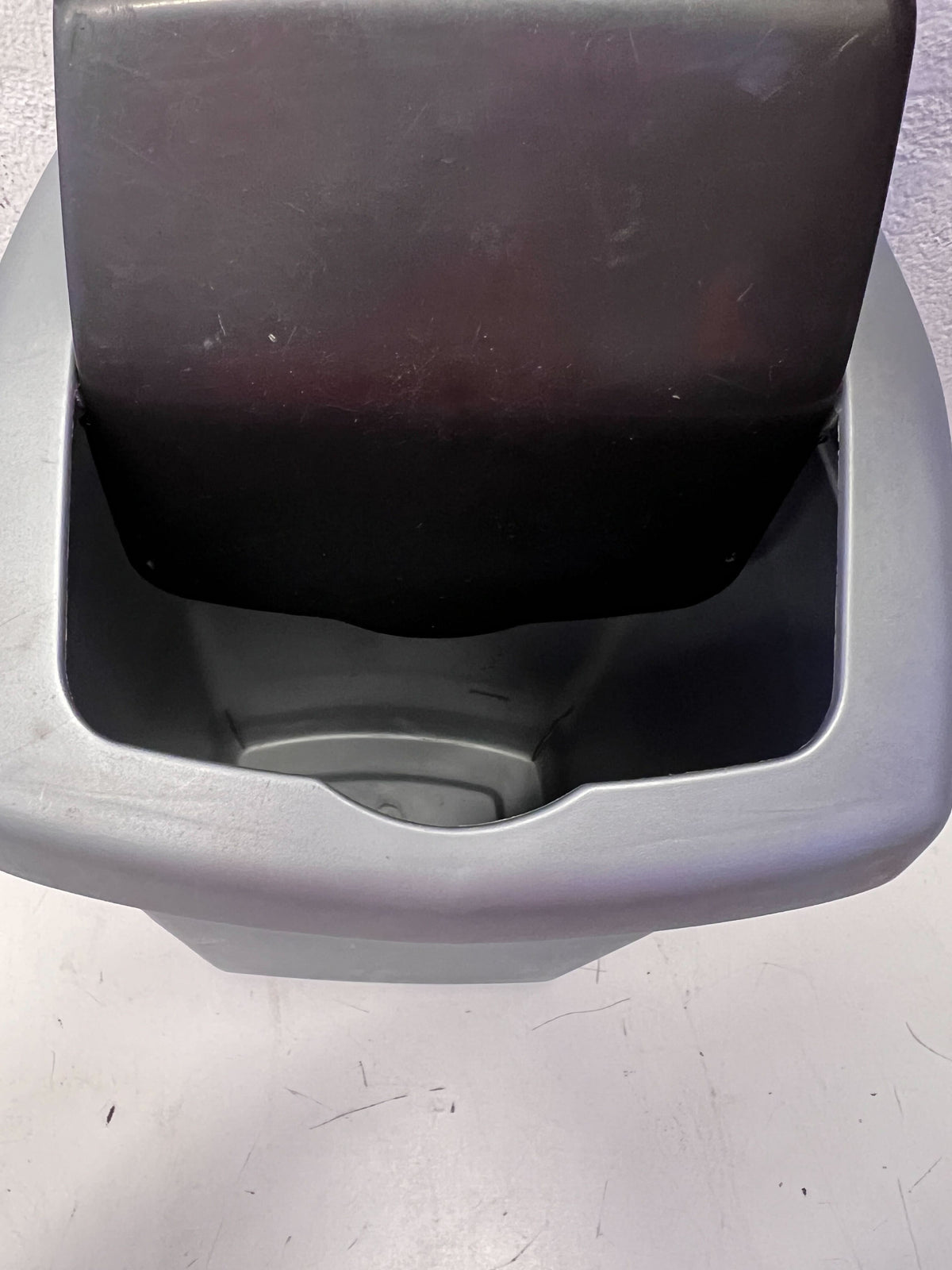 Versatile Grey Swing Lid Bin - Compact Waste Solution