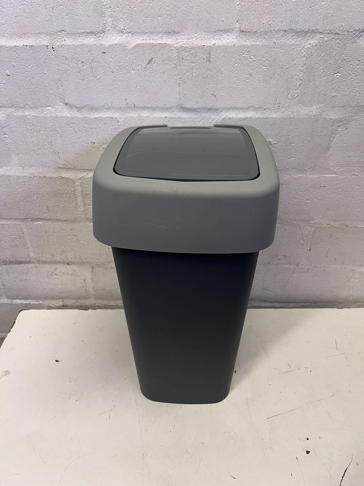 Versatile Grey Swing or Lift Waste Bin