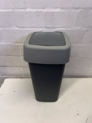 Versatile Grey Swing or Lift Waste Bin