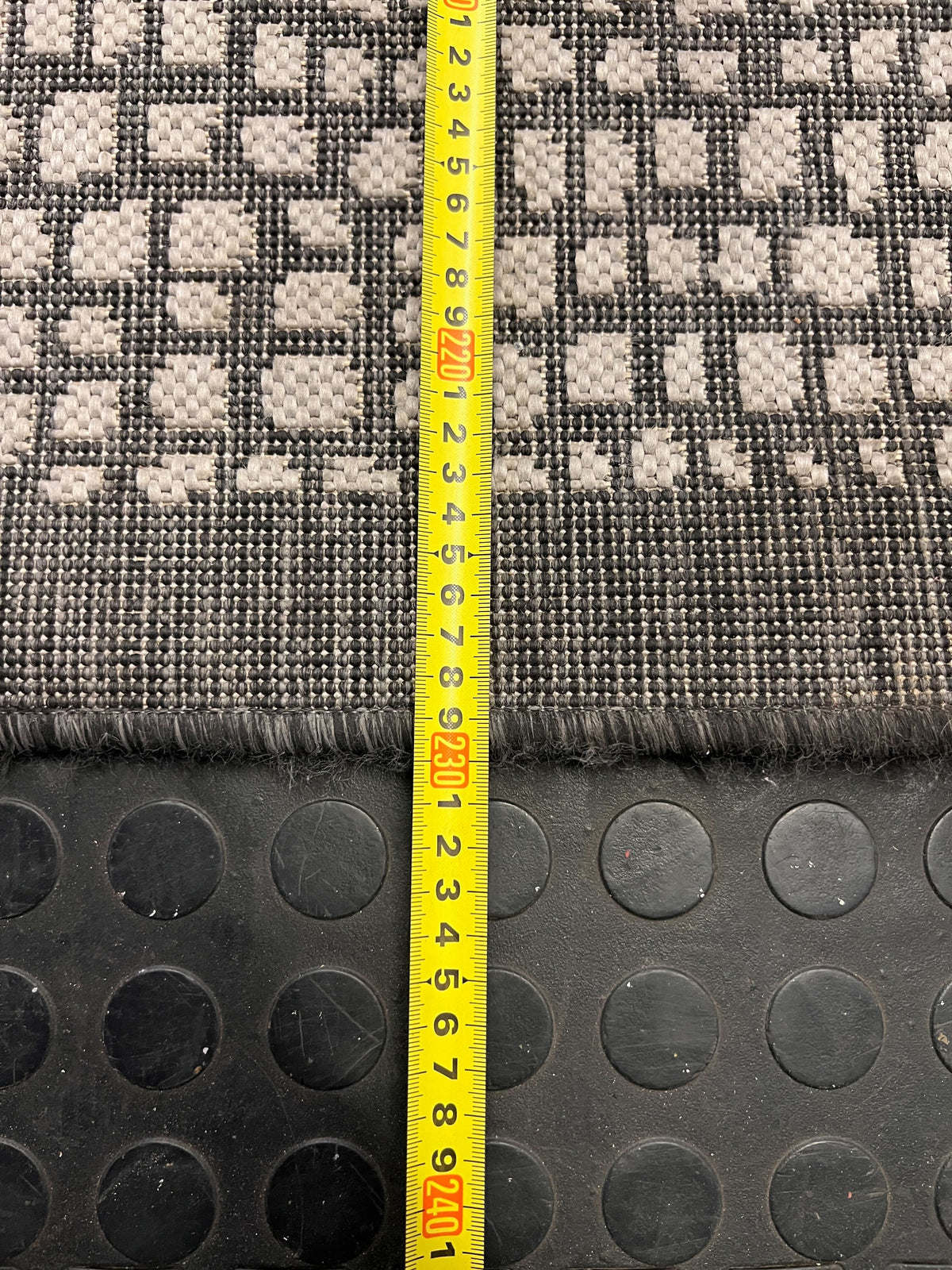 Chic Grey & Cream Decofurn Cayman Pattern Area Rug 230 x 160cm