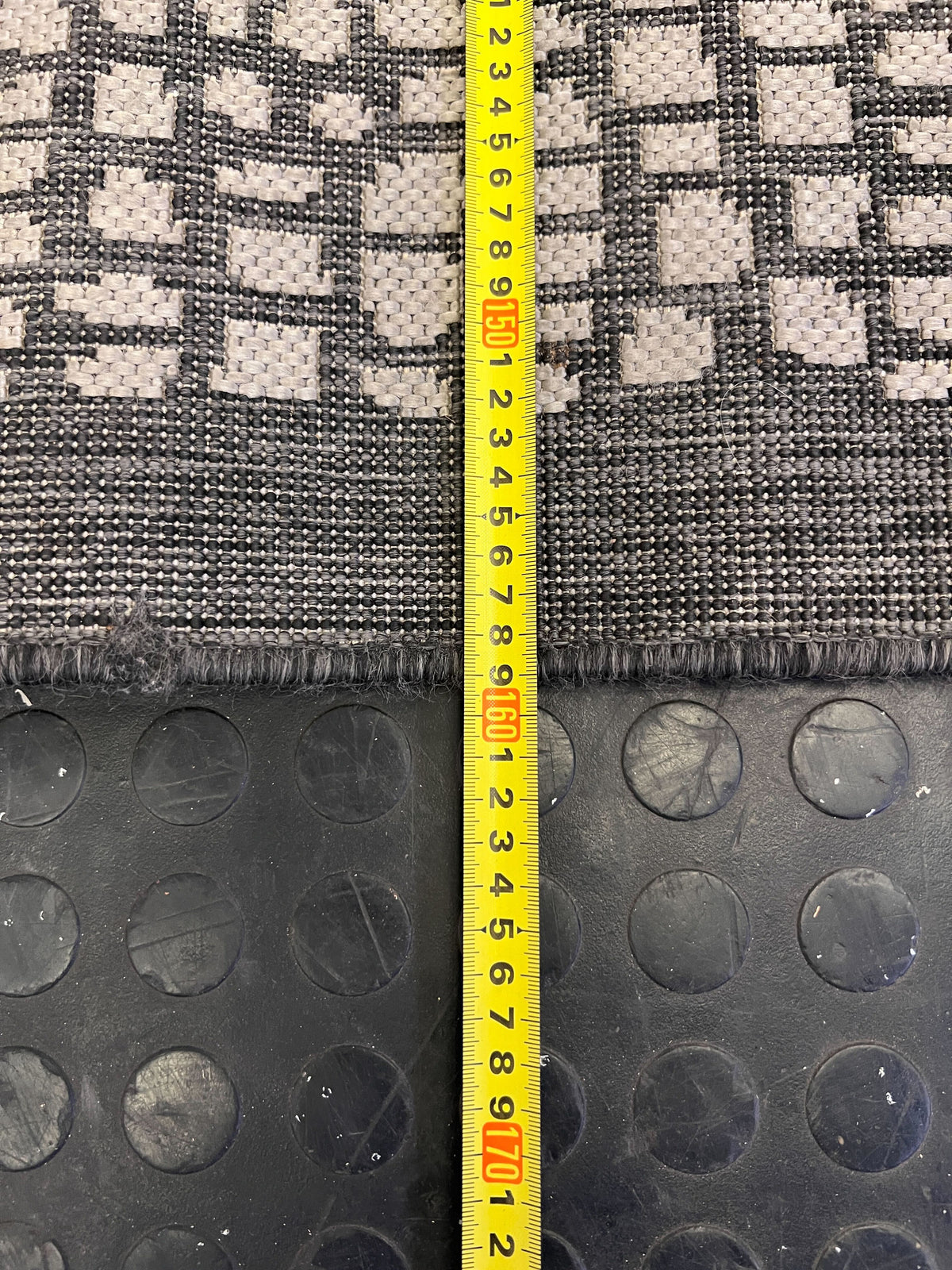 Chic Grey & Cream Decofurn Cayman Pattern Area Rug 230 x 160cm