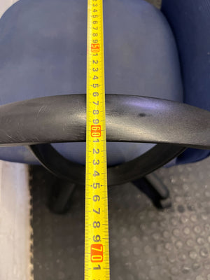 Comfortable Blue Swivel Office Chair