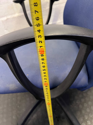 Comfortable Blue Swivel Office Chair