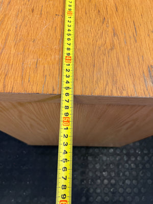 Vintage Oak Finish 2-Drawer Mobile Storage Cabinet ✨