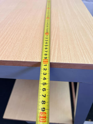 Versatile Mobile 2-Tier Shelf Unit with Wheels