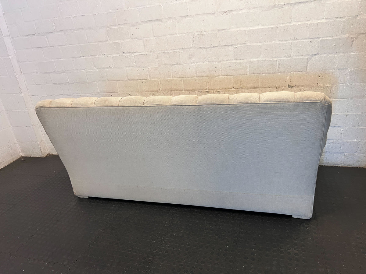 Charming Cream Tufted 2-Seater Sofa Loveseat - 2ndhandwarehouse.com