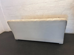 Charming Cream Tufted 2-Seater Sofa Loveseat - 2ndhandwarehouse.com