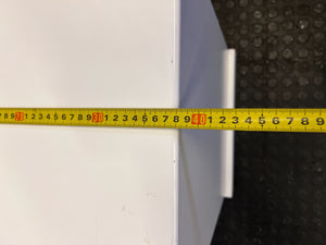 Charming White Bedside Table with Heart Detail