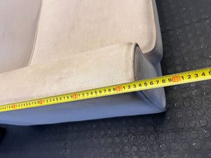 Chic Cream Upholstered 2-Seater Couch with Minor Wear - REDUCED