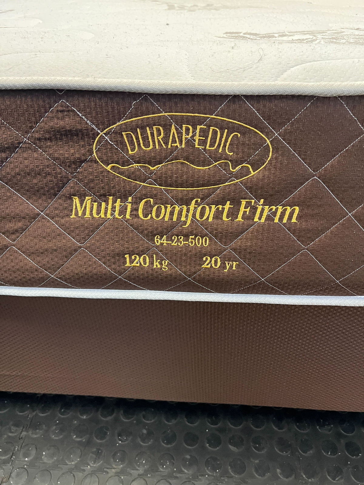 Durapedic Multi Comfort Firm Mattress & Base Set double - 2ndhandwarehouse.com