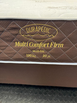 Durapedic Multi Comfort Firm Mattress & Base Set double - 2ndhandwarehouse.com