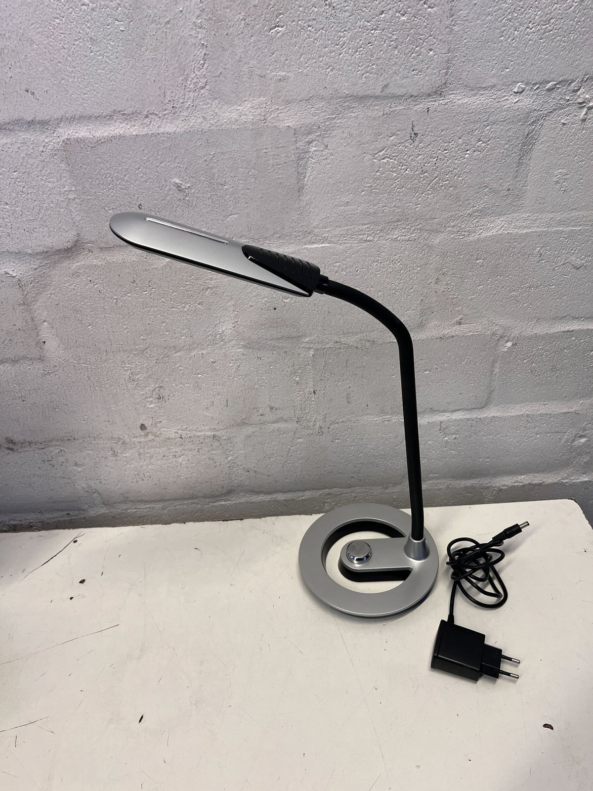 Sleek Modern Flexible LED Desk Lamp with Power Adapter - 2ndhandwarehouse.com