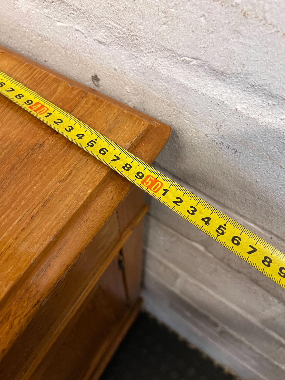 Charming Vintage Wooden Sideboard with Ornate Carving draw missing a hinges - 2ndhandwarehouse.com
