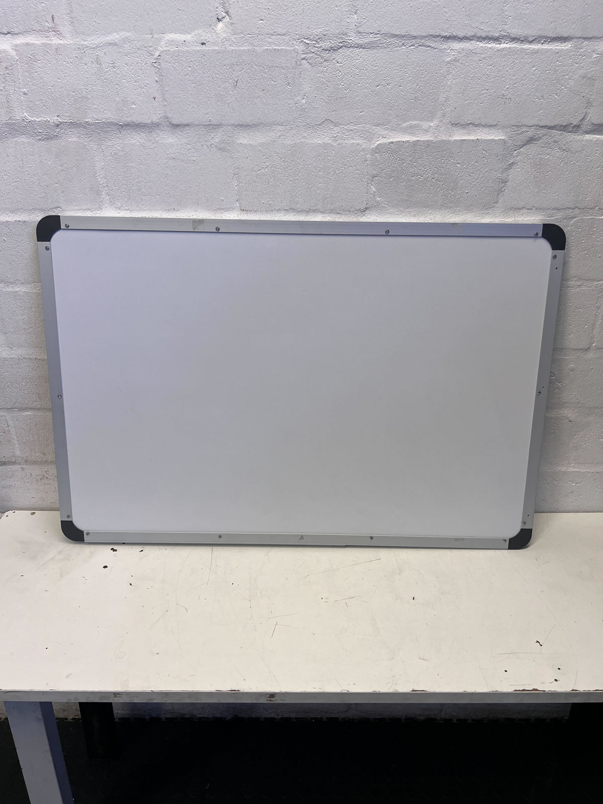 Dry Erase Whiteboard with Aluminium Frame & Marker Tray 90x 60cm - 2ndhandwarehouse.com