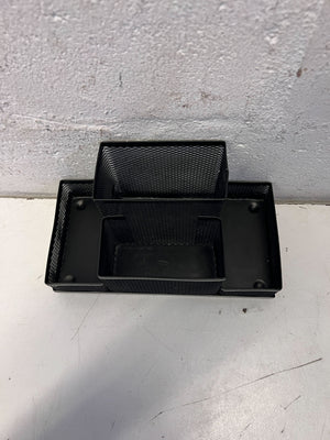 Black Mesh Multi-Compartment Desk Organizer - 2ndhandwarehouse.com