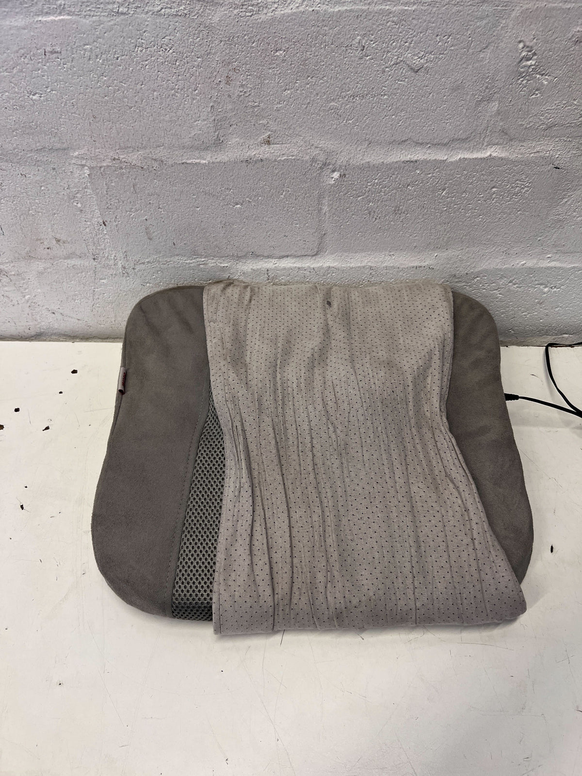 Portable Grey Car Seat Massager Cushion - 2ndhandwarehouse.com