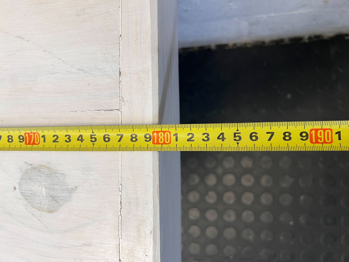 Stylish Grey X-Leg Wooden Bench