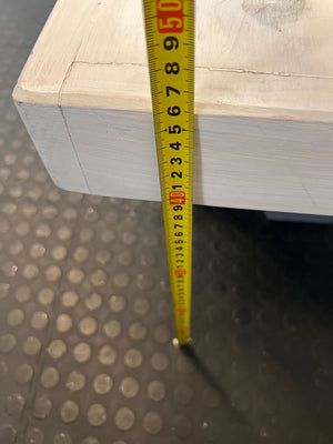 Stylish Grey X-Leg Wooden Bench