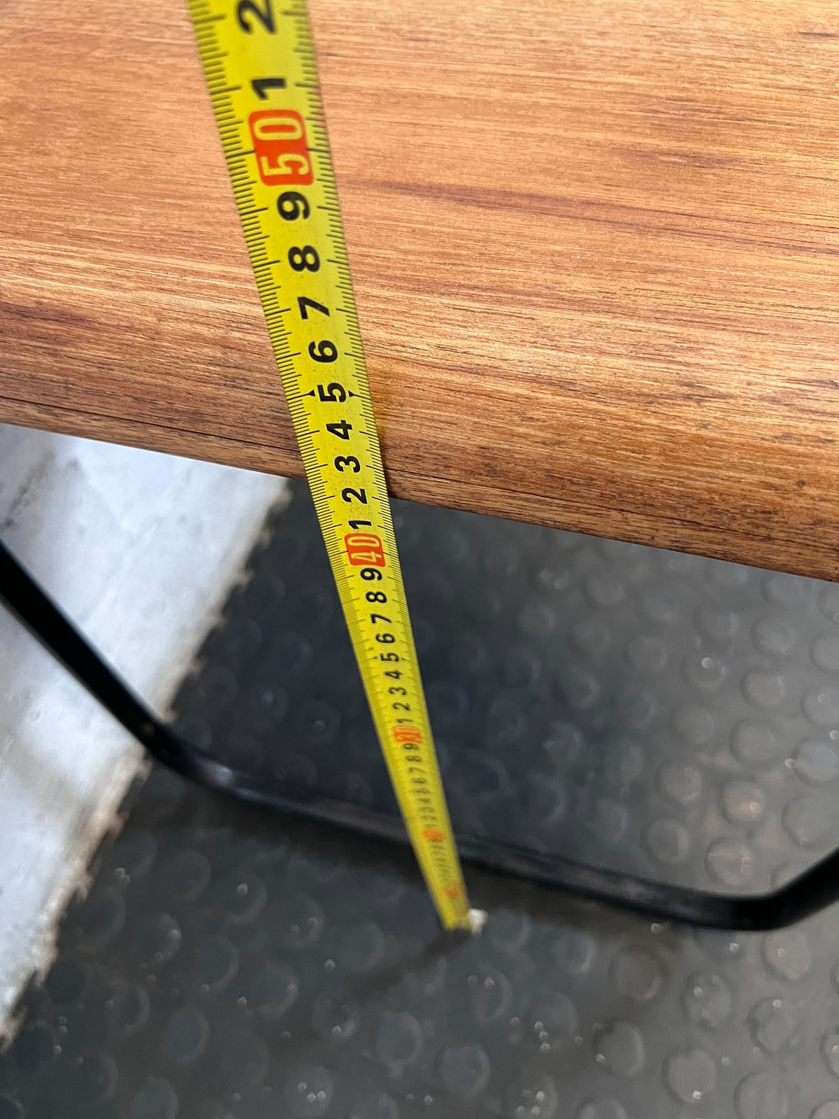 Retro Industrial Wood & Metal Chair