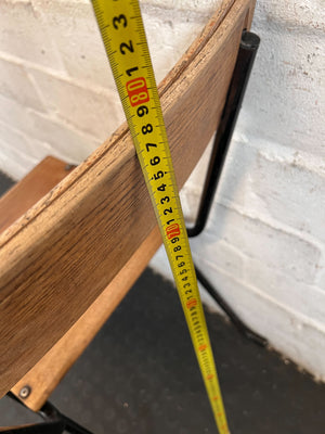 Retro Industrial Wood & Metal Chair