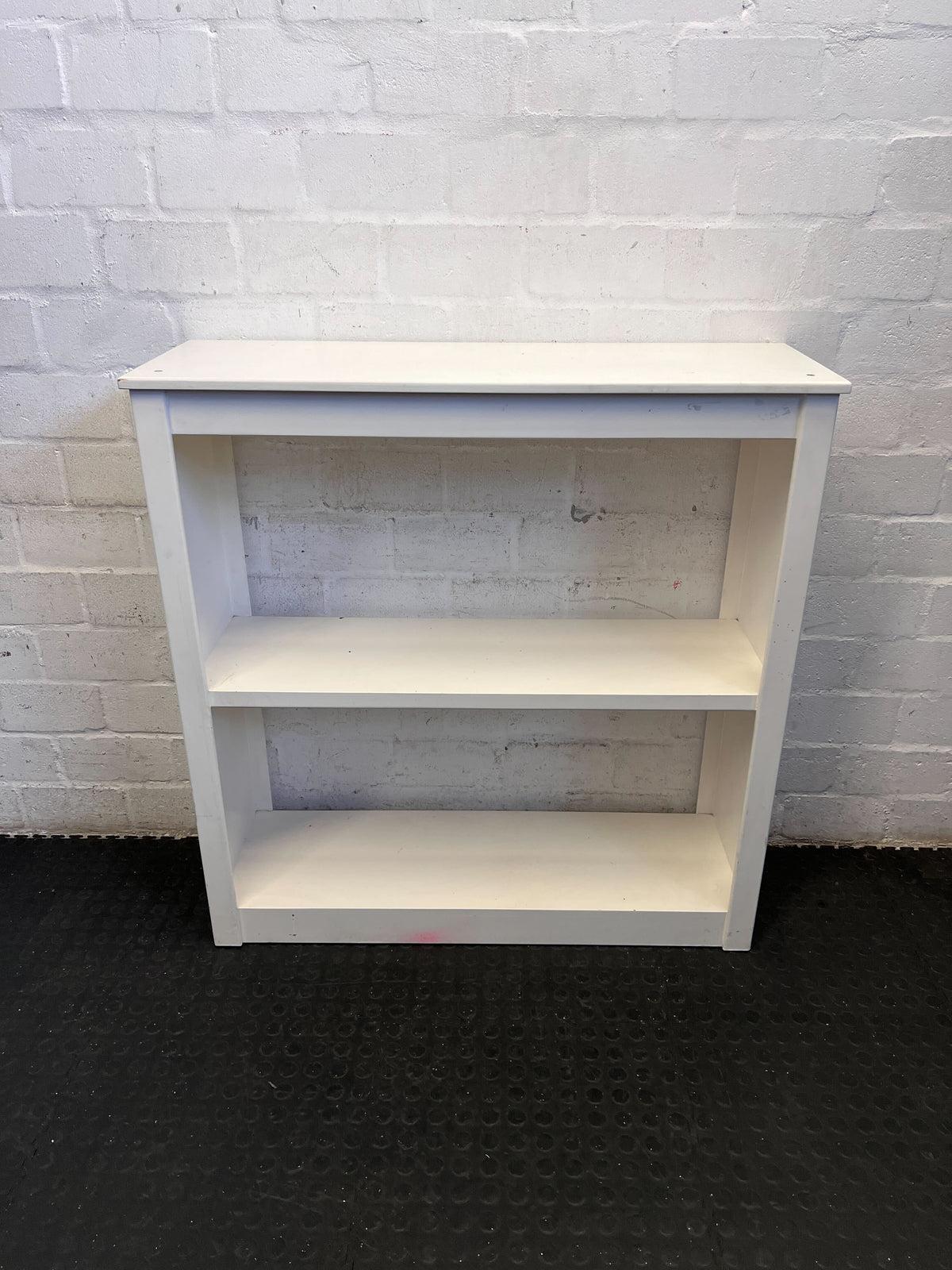 Compact White 3-Tier Bookshelf