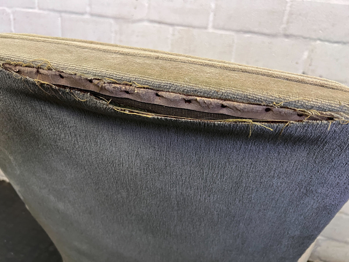 Vintage Sage Green Tufted Armchair