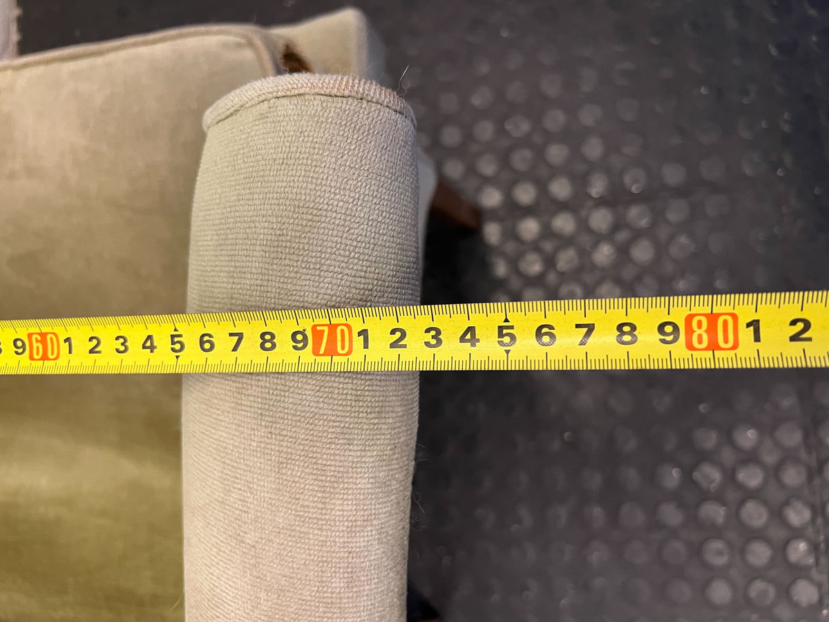 Vintage Sage Green Tufted Armchair