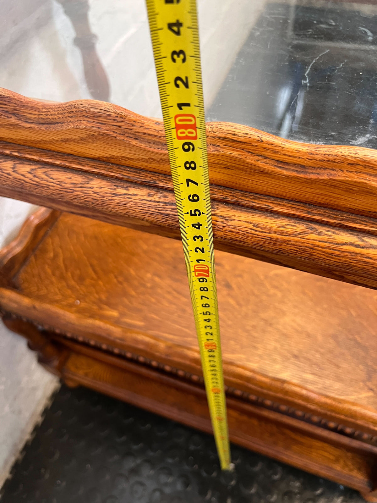 Elegant Vintage 3-Tier Wooden Serving Cart