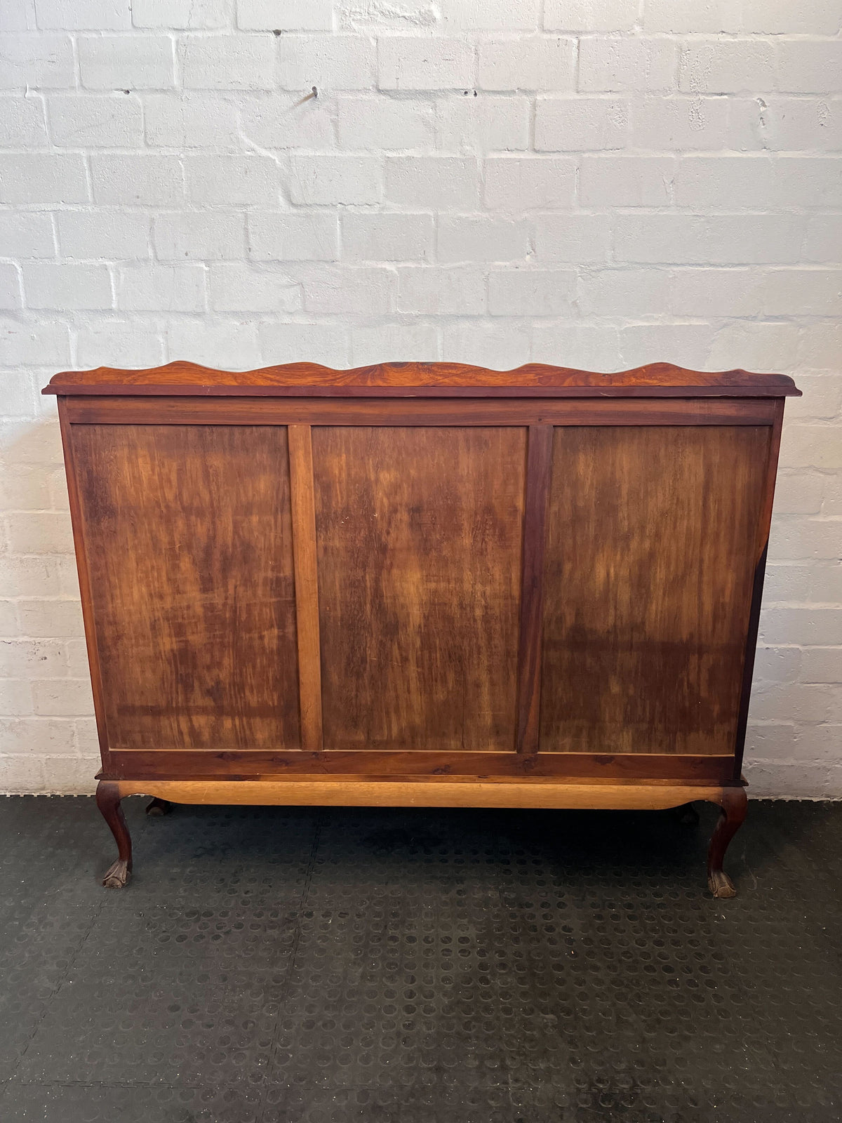 Elegant Vintage Wood & Glass Display Cabinet