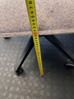 Stylish Tan Fabric Office Chair with Wheels