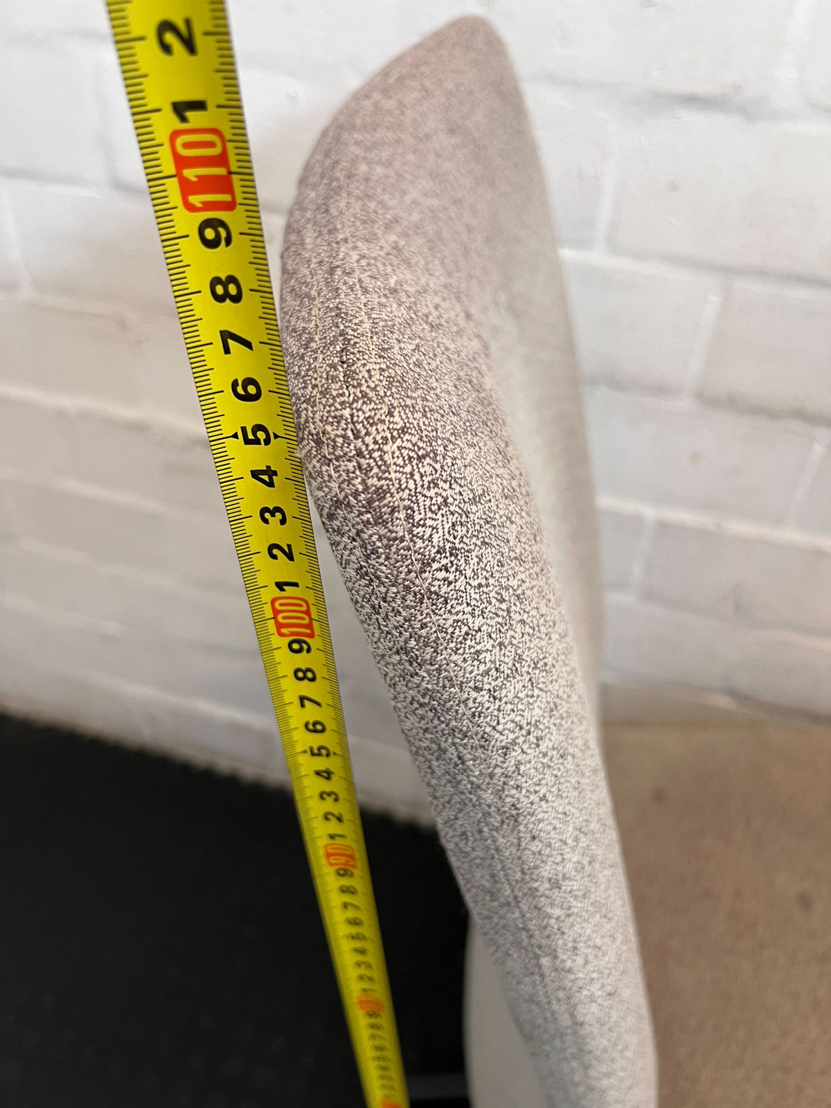 Stylish Tan Fabric Office Chair with Wheels