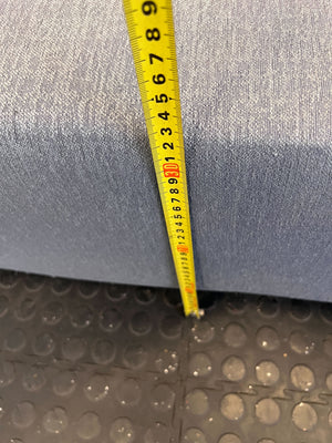 Versatile Grey Fabric Double Bed Base Extra Length